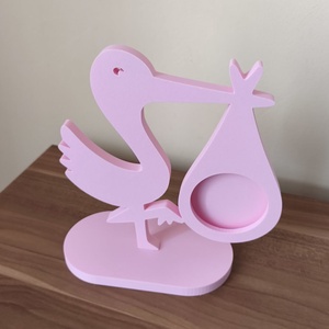 Magzati ultrahangkép tartó gólya , Baba - mama, Babaszoba dekoráció, Babaszoba kép, Mindenmás, MESKA