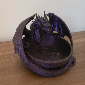 Sárkányos 3d tálka  - otthon & életmód - dekoráció - asztal és polc dekoráció - asztaldísz - Meska.hu