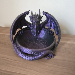 Sárkányos 3d tálka  - otthon & életmód - dekoráció - asztal és polc dekoráció - asztaldísz - Meska.hu