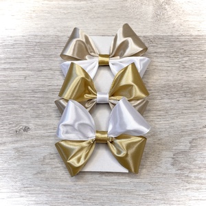 ,Big Gold Bows - Hajgumi Szett (3db/cs), Ruha & Divat, Hajdísz & Hajcsat, Hajgumi, Varrás, MESKA