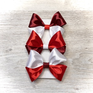 ,Big Red Bows - Hajgumi Szett (3db/cs), Ruha & Divat, Hajdísz & Hajcsat, Hajgumi, Varrás, MESKA
