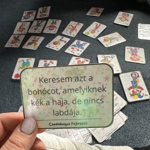 Bohócok fejlesztő kártyacsomag - játék & sport - készségfejlesztő és logikai játék - logikai játékok - Meska.hu