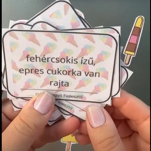 Jégkrémes játékcsomag - játék & sport - készségfejlesztő és logikai játék - oktató játékok - Meska.hu