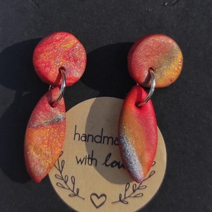 Varázslatos ősz fülbevaló  - Meska.hu