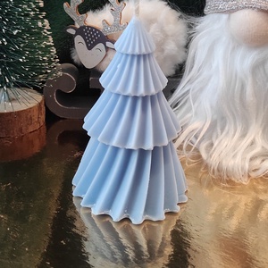 Fenyőfa szójaviasz gyertya  - karácsony - karácsonyi lakásdekoráció - karácsonyi illatgyertya, mécses - Meska.hu