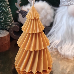 Fenyőfa szójaviasz gyertya  - karácsony - karácsonyi lakásdekoráció - karácsonyi illatgyertya, mécses - Meska.hu