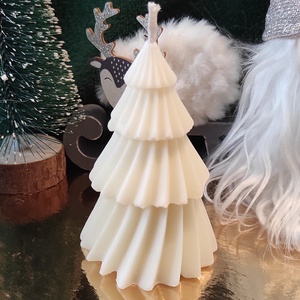 Fenyőfa szójaviasz gyertya  - karácsony - karácsonyi lakásdekoráció - karácsonyi illatgyertya, mécses - Meska.hu