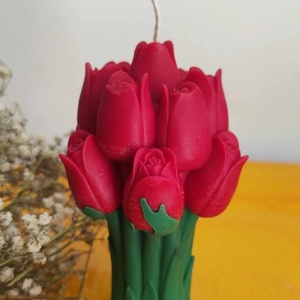 Tulipán gyertya  - otthon & életmód - gyertya, illat, aroma - gyertya - Meska.hu