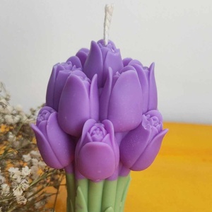 Tulipán gyertya  - otthon & életmód - gyertya, illat, aroma - gyertya - Meska.hu
