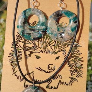 Nyaklánc, fülbevalóval, Ékszer, Ékszerszett, Ékszerkészítés, MESKA