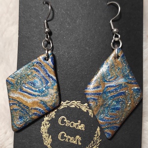 Kék varázs fülbevaló  - ékszer - fülbevaló - lógó fülbevaló - Meska.hu Kék varázs fülbevaló  - ékszer - fülbevaló - lógó fülbevaló - Meska.hu