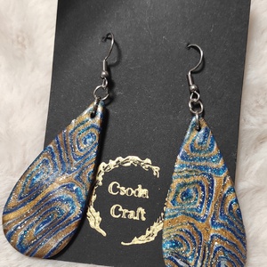 Kék varázs fülbevaló  - ékszer - fülbevaló - lógó fülbevaló - Meska.hu Kék varázs fülbevaló  - ékszer - fülbevaló - lógó fülbevaló - Meska.hu