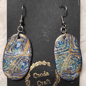 Kék varázs fülbevaló  - ékszer - fülbevaló - lógó fülbevaló - Meska.hu Kék varázs fülbevaló  - ékszer - fülbevaló - lógó fülbevaló - Meska.hu