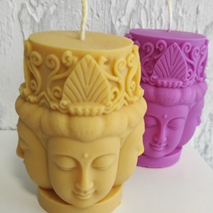 Béke Buddha � kézműves szójaviasz dekor gyertya, meditációhoz és lakásdekorációhoz - Meska.hu