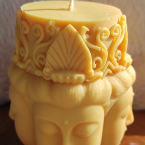 Béke Buddha � kézműves szójaviasz dekor gyertya, meditációhoz és lakásdekorációhoz - otthon & életmód - gyertya, illat, aroma - gyertya - Meska.hu