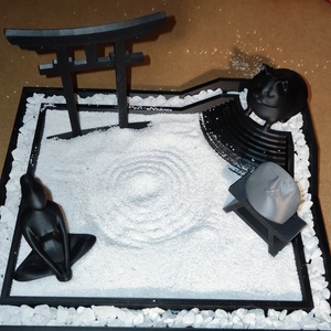 Zen garden, japán zen kert - otthon & életmód - dekoráció - asztal és polc dekoráció - kavics & kő - Meska.hu