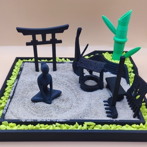 Zen garden, japán zen kert - otthon & életmód - dekoráció - asztal és polc dekoráció - kavics & kő - Meska.hu