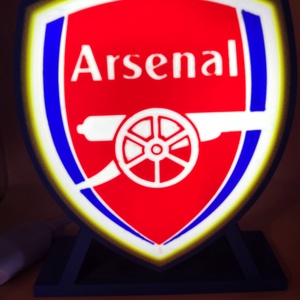 Arsenal LED Lámpa  Világító Logó Dísz Focirajongóknak, Otthon & Életmód, Lámpa, Asztali lámpa, , MESKA