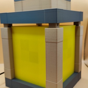 Minecraft lámpás - otthon & életmód - lámpa - asztali lámpa - Meska.hu