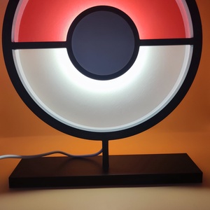 Pokéball asztali lámpa, Otthon & Életmód, Lámpa, Asztali lámpa, , MESKA