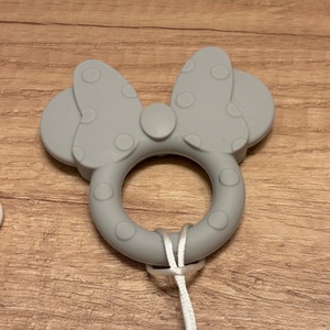 Minnie-s rágcsalánc- szürke - játék & sport - 3 éves kor alattiaknak - cumilánc - Meska.hu