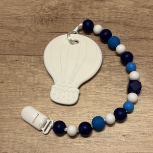 Rágcsalánc - hőlégballonnal - baba - mama - baba játékok - cumilánc - Meska.hu