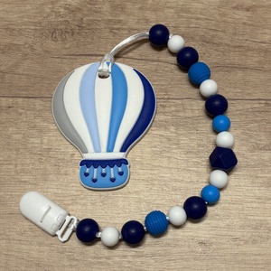 Rágcsalánc - hőlégballonnal, Baba - mama, Baba játékok, Cumilánc, Gyöngyfűzés, gyöngyhímzés, Ékszerkészítés, MESKA