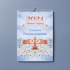 2024-es Mantra Naptár - otthon & életmód - dekoráció - fali és függő dekoráció - falinaptár & öröknaptár - Meska.hu