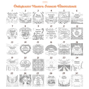 Önfejlesztő Mantra Színező Felnőtteknek - otthon & életmód - papír, írószer - egyedi szerkesztés - Meska.hu