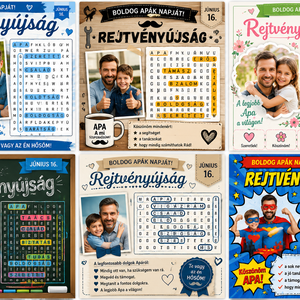 Egyedi Rejtvényújság Fotóval - karácsony - karácsonyi ajándékozás - karácsonyi ajándékcsomagolás - Meska.hu