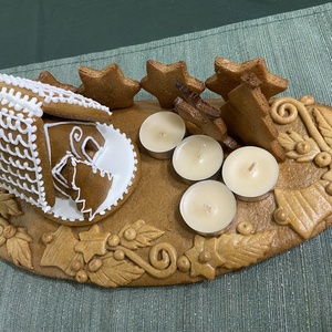 Mézeskalács asztaldísz - Meska.hu