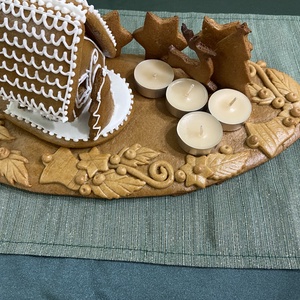 Mézeskalács asztaldísz - karácsony - adventi díszek - adventi asztaldísz - Meska.hu