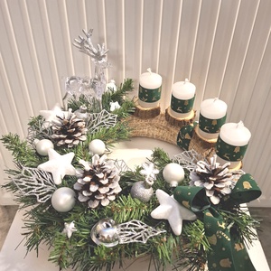 Adventi rénszarvas asztaldísz, ablakdísz, dekoráció - Meska.hu