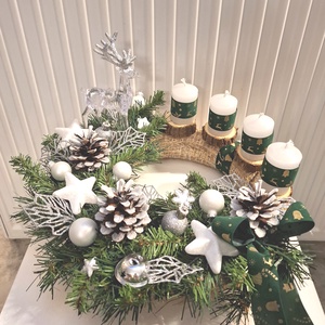 Adventi rénszarvas asztaldísz, ablakdísz, dekoráció - karácsony - adventi díszek - adventi asztaldísz - Meska.hu