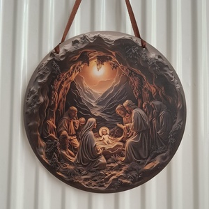 Betlehem karácsonyi kopogtató, ajtódísz, ablakdísz - Meska.hu
