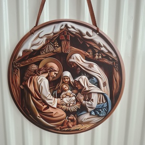 Betlehemi kopogtató, ajtódísz, ablakdísz - karácsony - adventi díszek - adventi ajtódísz - Meska.hu
