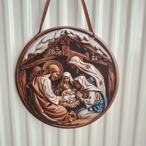 Betlehemi kopogtató, ajtódísz, ablakdísz - karácsony - adventi díszek - adventi ajtódísz - Meska.hu
