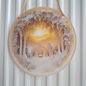 Betlehemi kopogtató, ajtódísz, ablakdísz - karácsony - adventi díszek - adventi ajtódísz - Meska.hu