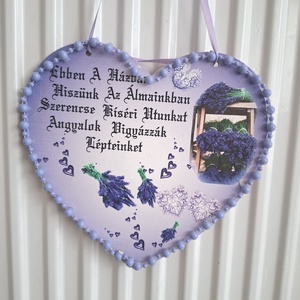 Házi áldás kopogtató, ajtódísz, ablakdísz, falikép  - Meska.hu