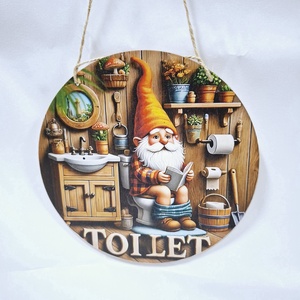 Toilet tábla , ajtódísz, falikép, embléma 3D - otthon & életmód - fürdőszoba - fürdőszobai dekoráció - Meska.hu