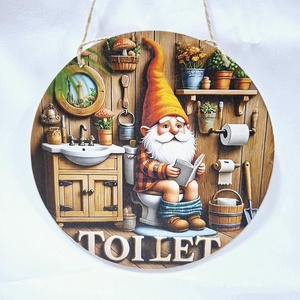 Toilet tábla , ajtódísz, falikép, embléma 3D, Otthon & Életmód, Fürdőszoba, Fürdőszobai dekoráció, Mindenmás, MESKA