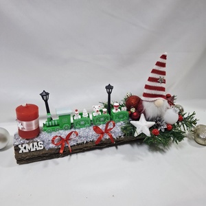 Manó adventi karácsonyi asztaldísz, dekoráció  - karácsony - adventi díszek - adventi asztaldísz - Meska.hu