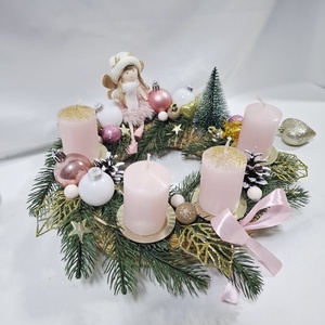 Anagyalka adventi karácsonyi asztaldísz, dekoráció  - karácsony - adventi díszek - adventi asztaldísz - Meska.hu