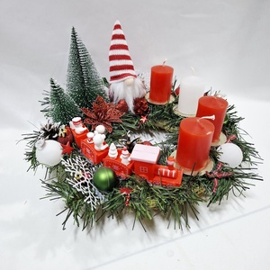Manó adventi karácsonyi asztaldísz, dekoráció  - karácsony - adventi díszek - adventi asztaldísz - Meska.hu