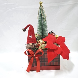 Manó karácsonyi asztaldísz, dekoráció  - karácsony - adventi díszek - adventi asztaldísz - Meska.hu