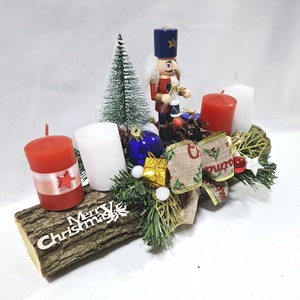 Diótörő adventi karácsonyi asztaldísz, dekoráció  - karácsony - adventi díszek - adventi asztaldísz - Meska.hu