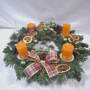 Adventi karácsonyi asztaldísz, dekoráció  - karácsony - adventi díszek - adventi asztaldísz - Meska.hu