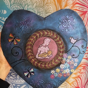 Baba-mama mandala - otthon & életmód - dekoráció - spiritualitás - mandala - Meska.hu