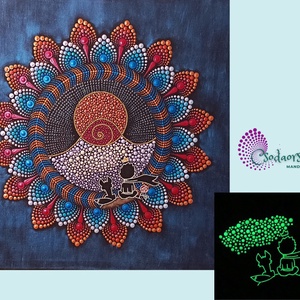 A kis herceg sötétben világító pontozott mandala, Otthon & Életmód, Dekoráció, Spiritualitás, Mandala, Festészet, MESKA