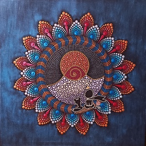 A kis herceg sötétben világító pontozott mandala - otthon & életmód - dekoráció - spiritualitás - mandala - Meska.hu